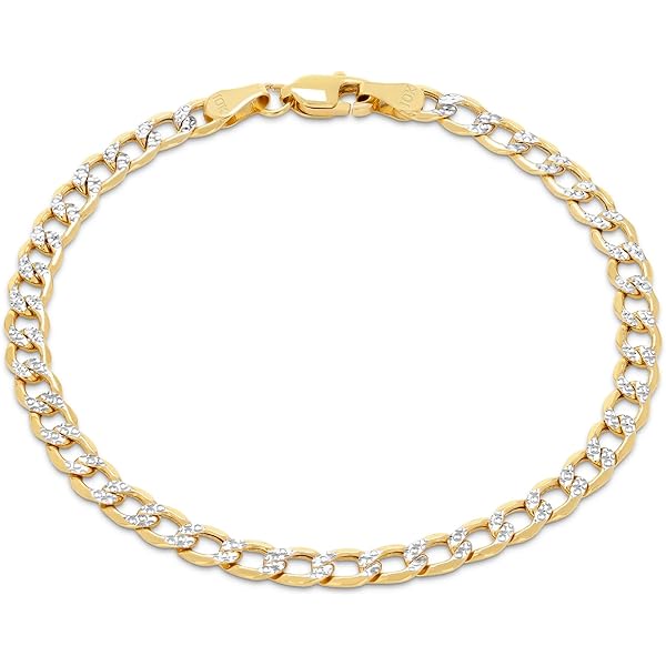 Amazon.com: Nuragold 10k Real Yellow Gold Cuban Curb Link